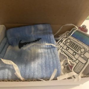 Blue color tye Dye Nike socks